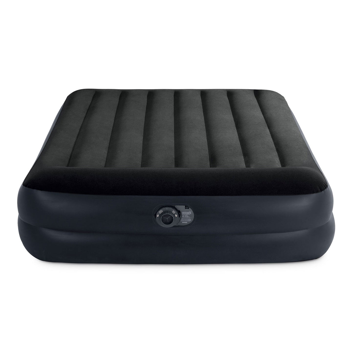 Intex 64123ED Air Mattress, Dura Beam Plus Pillow Rest w/ Built in Pump, Queen