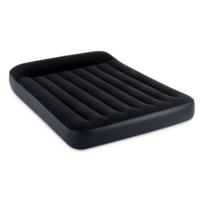 Intex Dura Beam Pillow Rest Standard Classic Air Bed Inflatable Mattress, Full