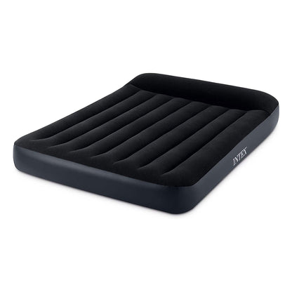 Intex Dura Beam Pillow Rest Standard Classic Air Bed Inflatable Mattress, Full