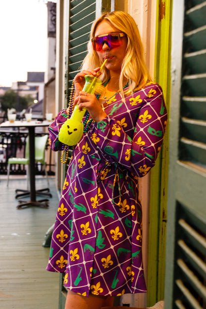 The Bourbon St. Special | Women's Mardi Gras Wrap Dress