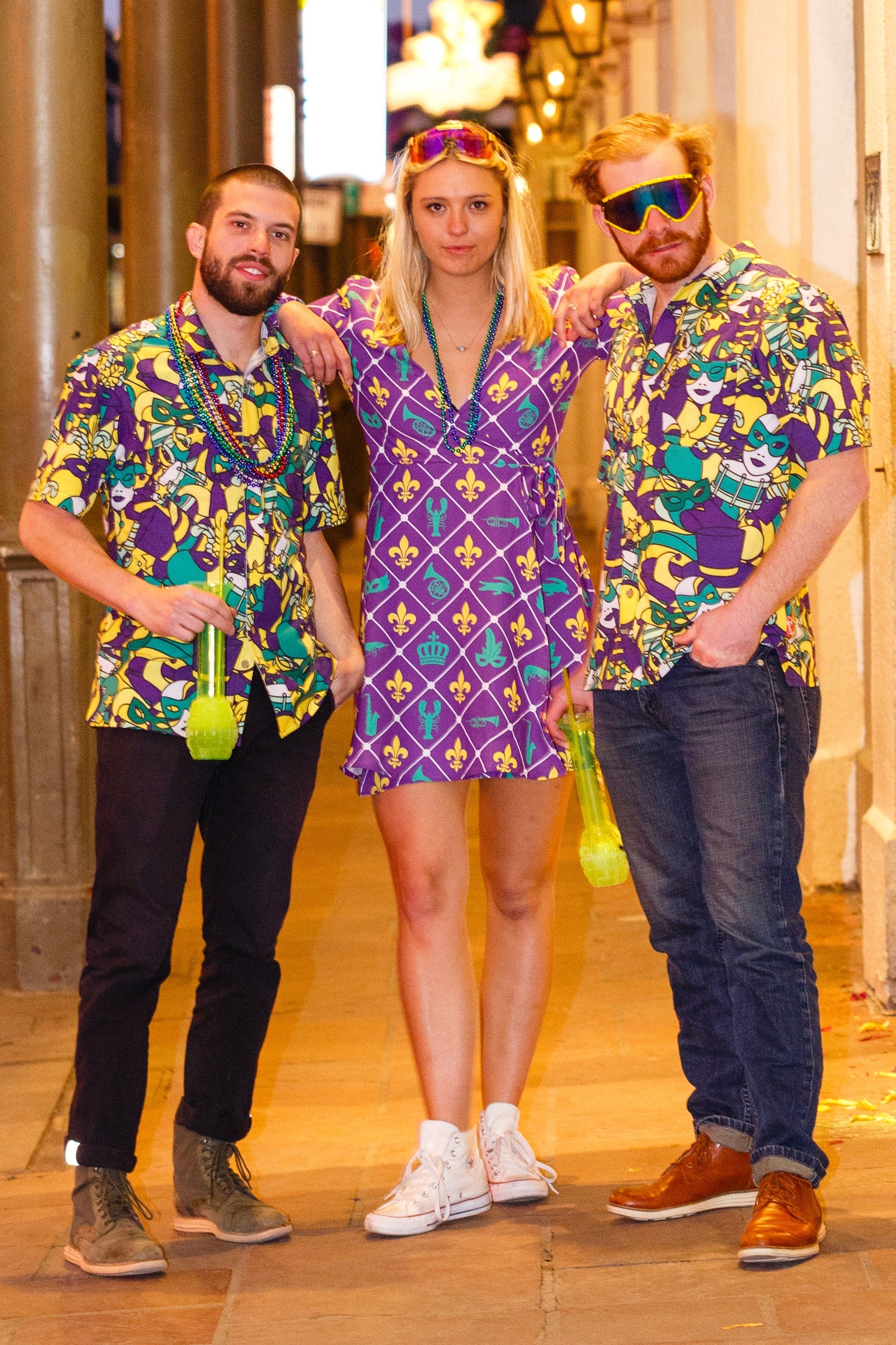 The Bourbon St. Special | Women's Mardi Gras Wrap Dress