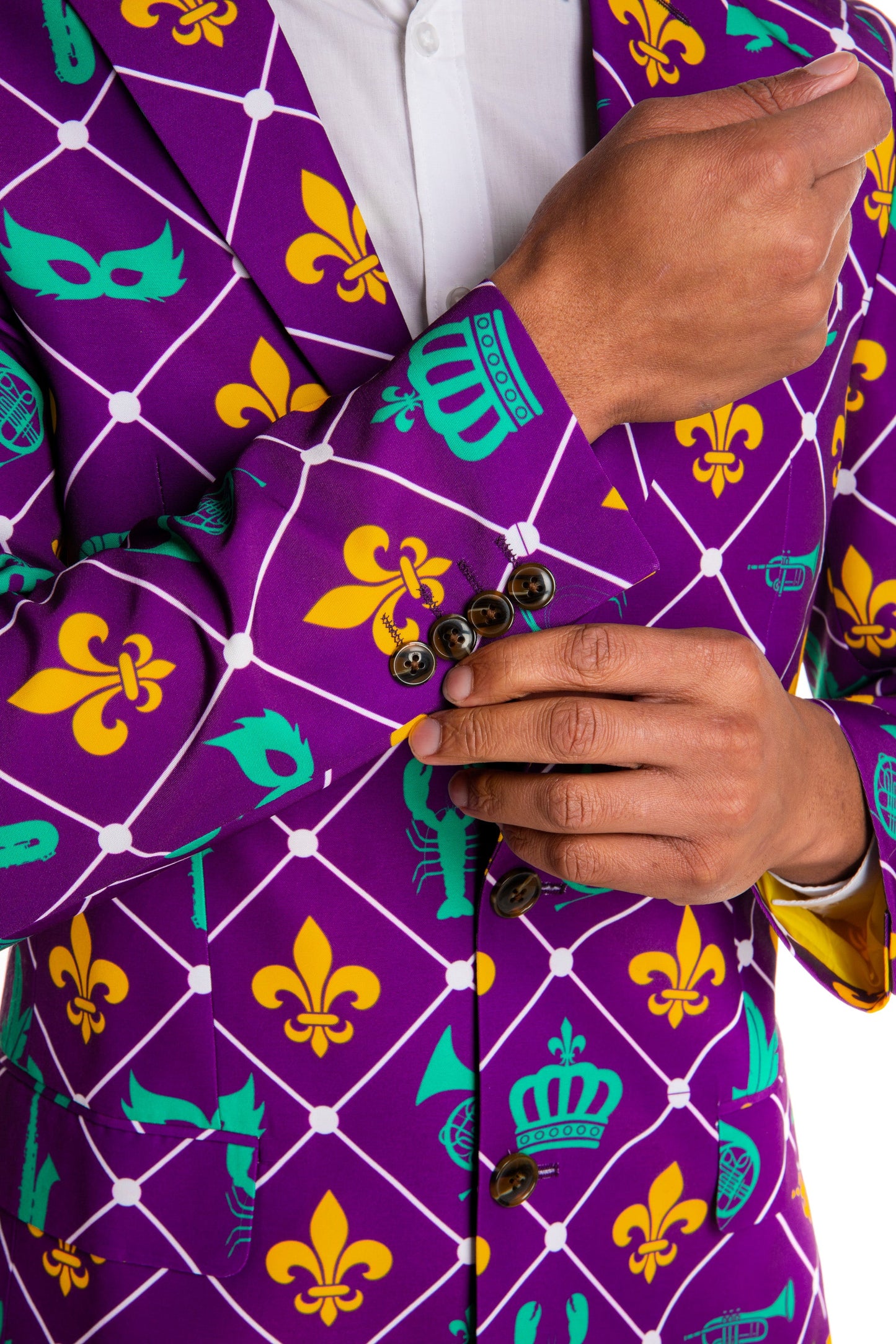 The Bourbon St. Special | Mardi Gras Diamond Suit