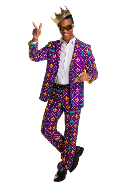 The Bourbon St. Special | Mardi Gras Diamond Suit