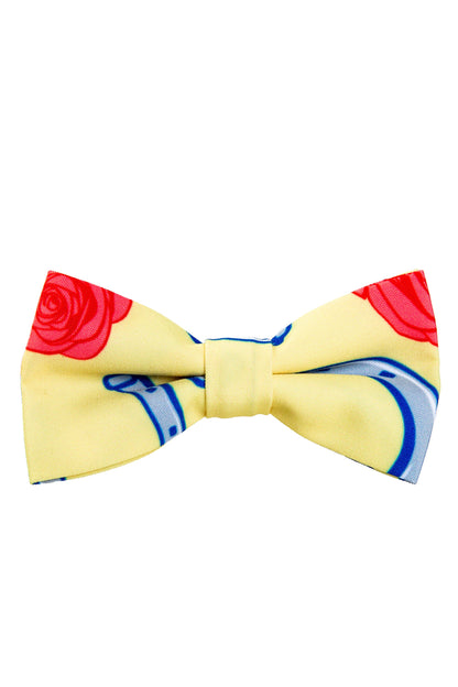 The Derby Horseshoes | Yellow Preppy Bow Tie