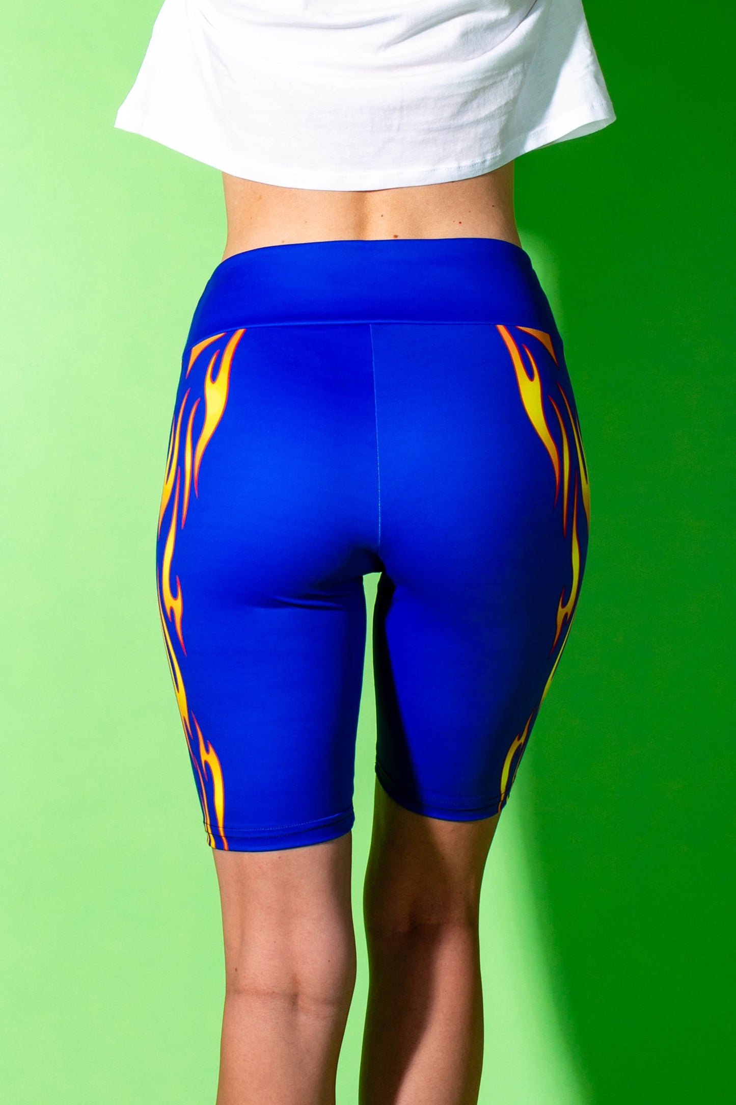 The Flava Town Buffet | Flames Bike Shorts