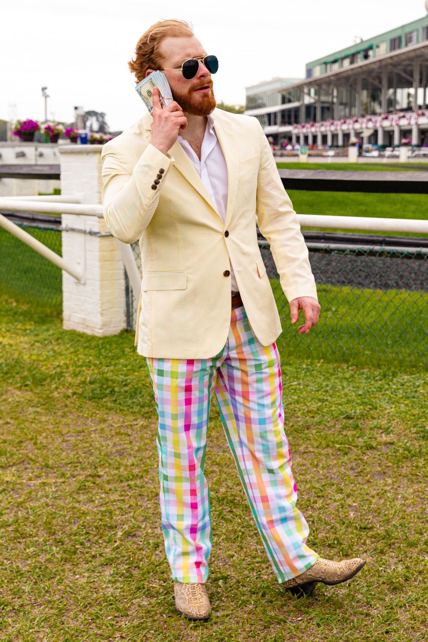 The Savannah Swinger | Yellow Derby Seersucker Suit