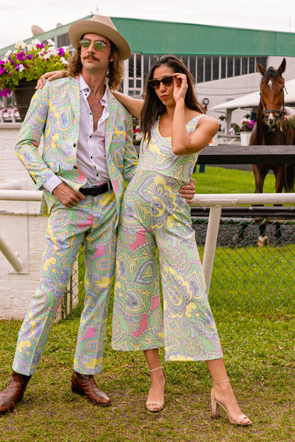 The Don't Pulitzer My Lilly | Easter Pastel Paisley Derby Jumpsuit