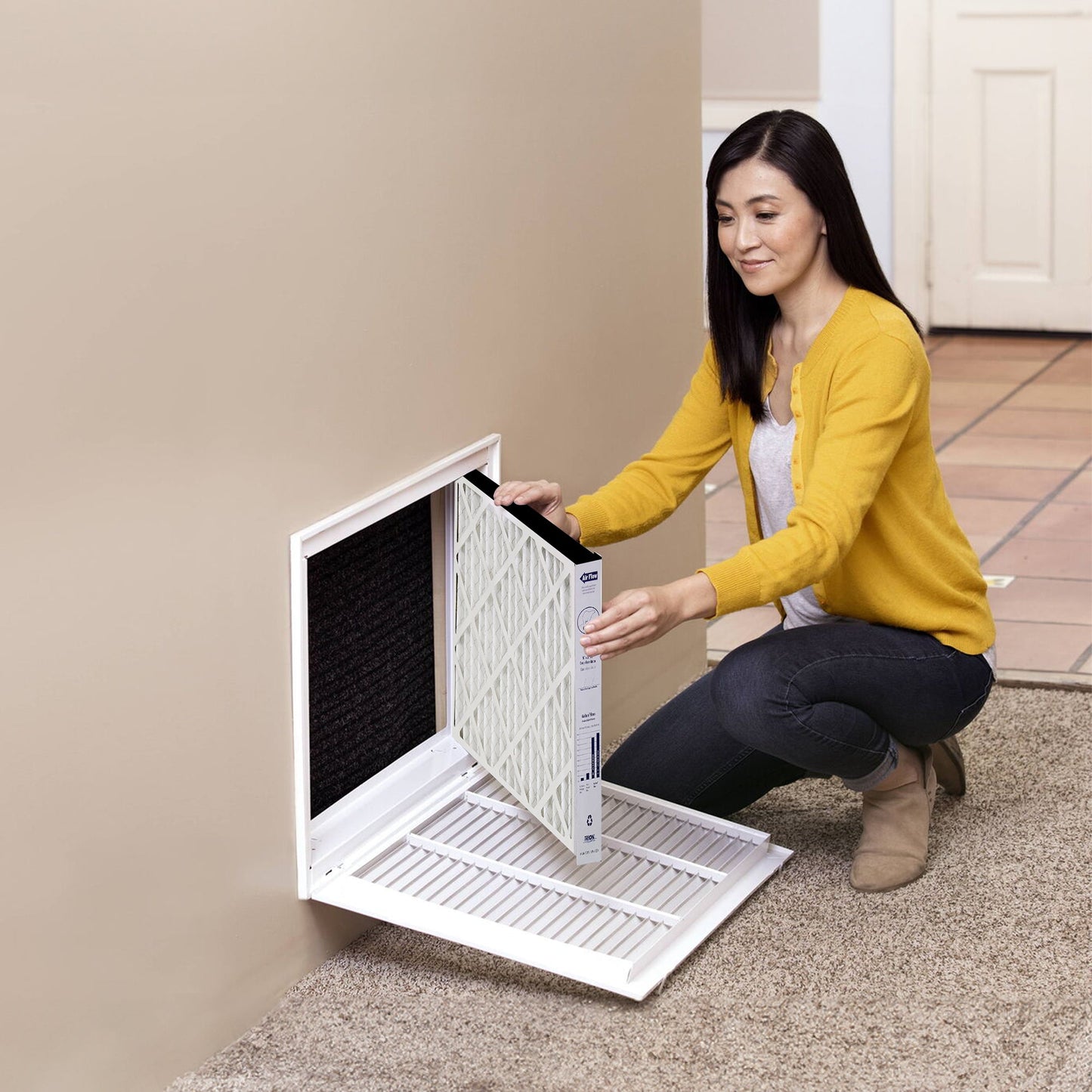 Trion 259112-101 Air Bear 16 x 25 x 3 Inch MERV 11 Air Purifier Filter (6 Pack)