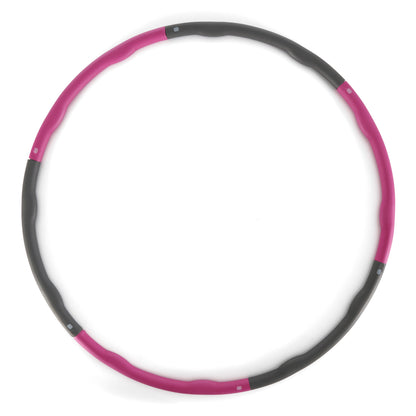 HolaHatha 900G 6 Piece Weighted Fitness Hula Hoop for Home Workouts and Toning