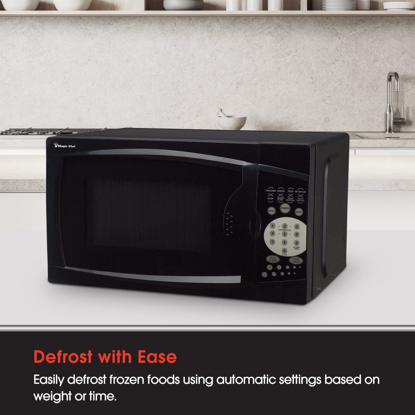 Magic Chef 700 Watt 0.7 Cubic Feet Digital Microwave (Certified Refurbished)
