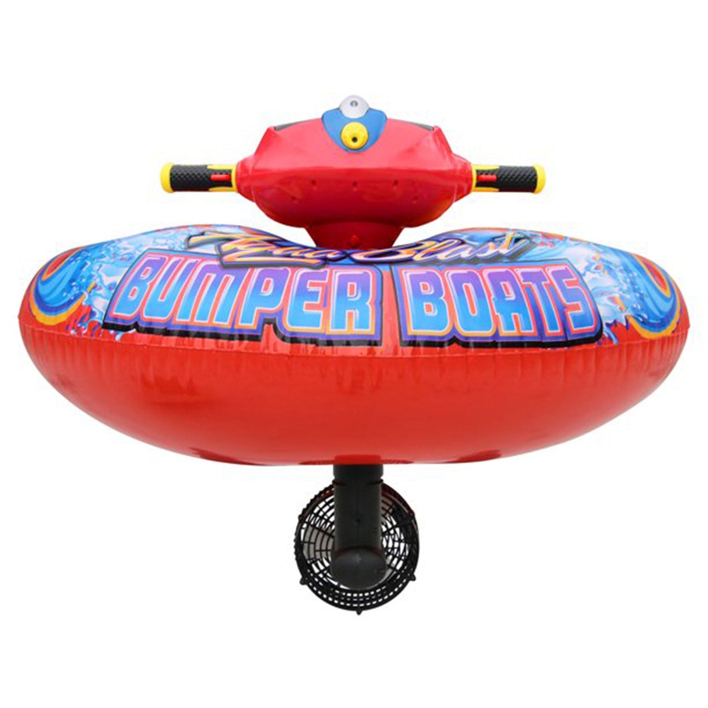 Banzai Aqua Blast Motorized Bumper Boat Inflatable Pool Float Water Toy, Red