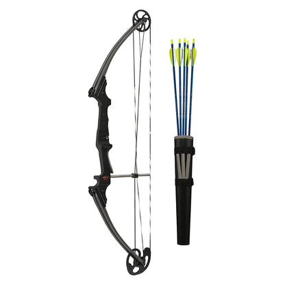 Genesis Original Archery Compound Bow and Arrow Set, Draw Hand-Left, Carbon