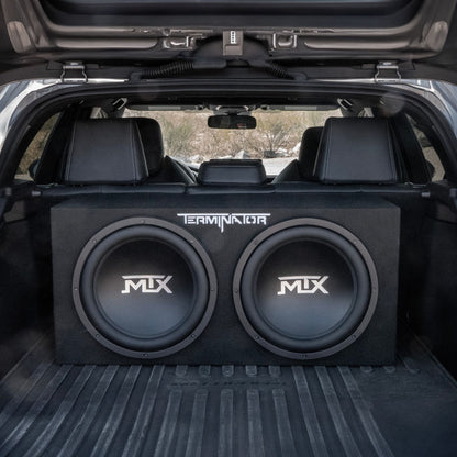 MTX TNE212D 12-Inch 1200-Watt Car Audio Dual Loaded Subwoofer Box Enclosure