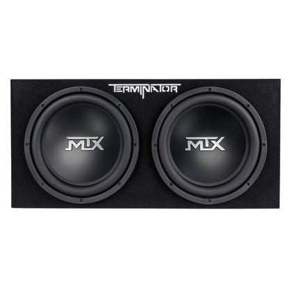 MTX TNE212D 12-Inch 1200-Watt Car Audio Dual Loaded Subwoofer Box Enclosure