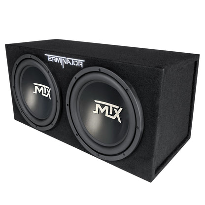 MTX TNE212D 12-Inch 1200-Watt Car Audio Dual Loaded Subwoofer Box Enclosure