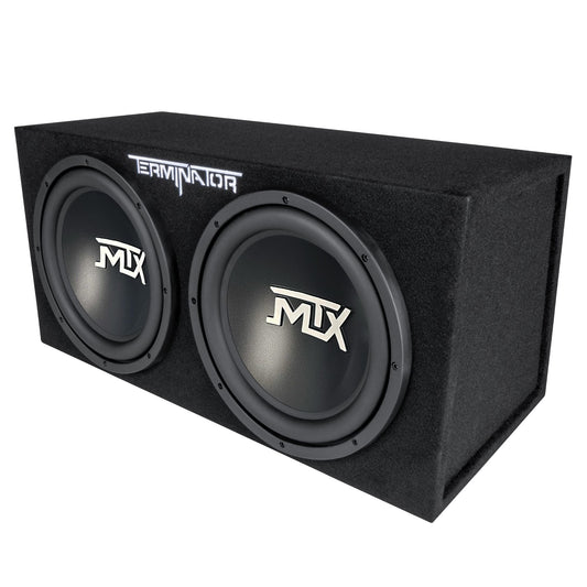 MTX TNE212D 12-Inch 1200-Watt Car Audio Dual Loaded Subwoofer Box Enclosure