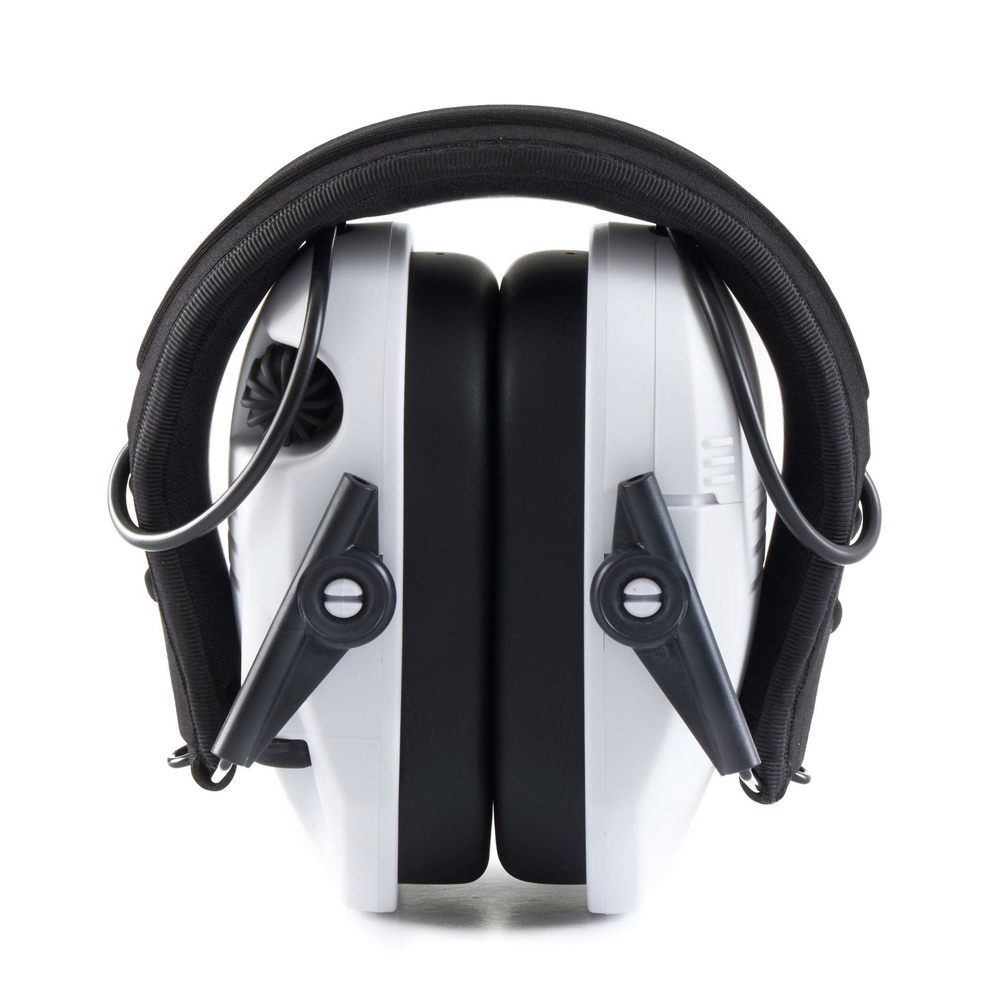 Walker's Razor Slim Shooter Folding Ear Protection Muffs with NRR of 23dB, White