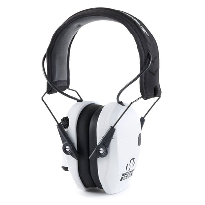 Walker's Razor Slim Shooter Folding Ear Protection Muffs with NRR of 23dB, White