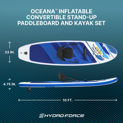 Bestway Hydro-Force Oceana Inflatable Stand-Up Paddle Board and Kayak Water Set