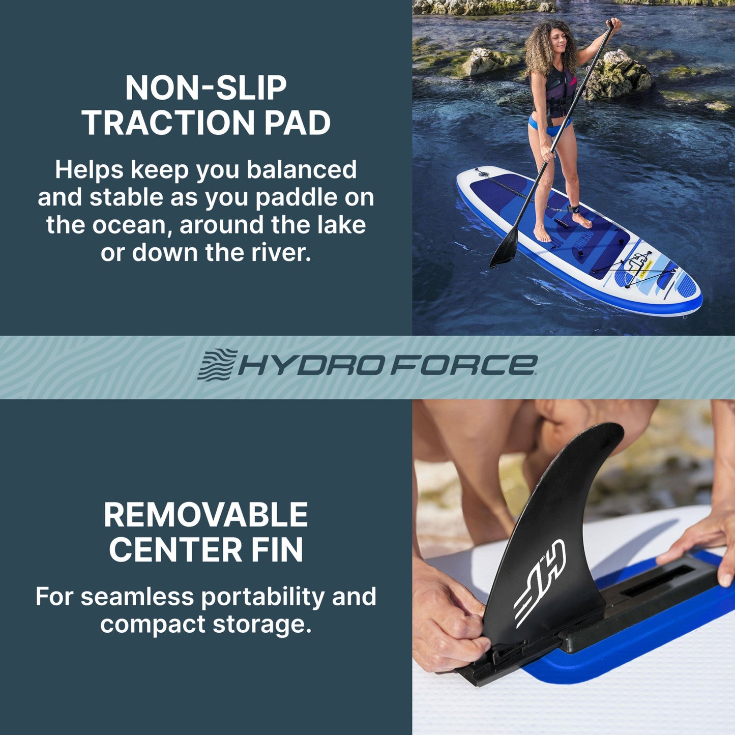 Bestway Hydro-Force Oceana Inflatable Stand-Up Paddle Board and Kayak Water Set