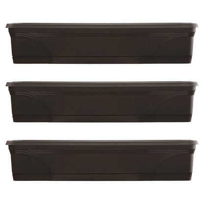 Southern Patio 36" Medallion Hanging Windowsill Garden Box Planter (3 Pack)