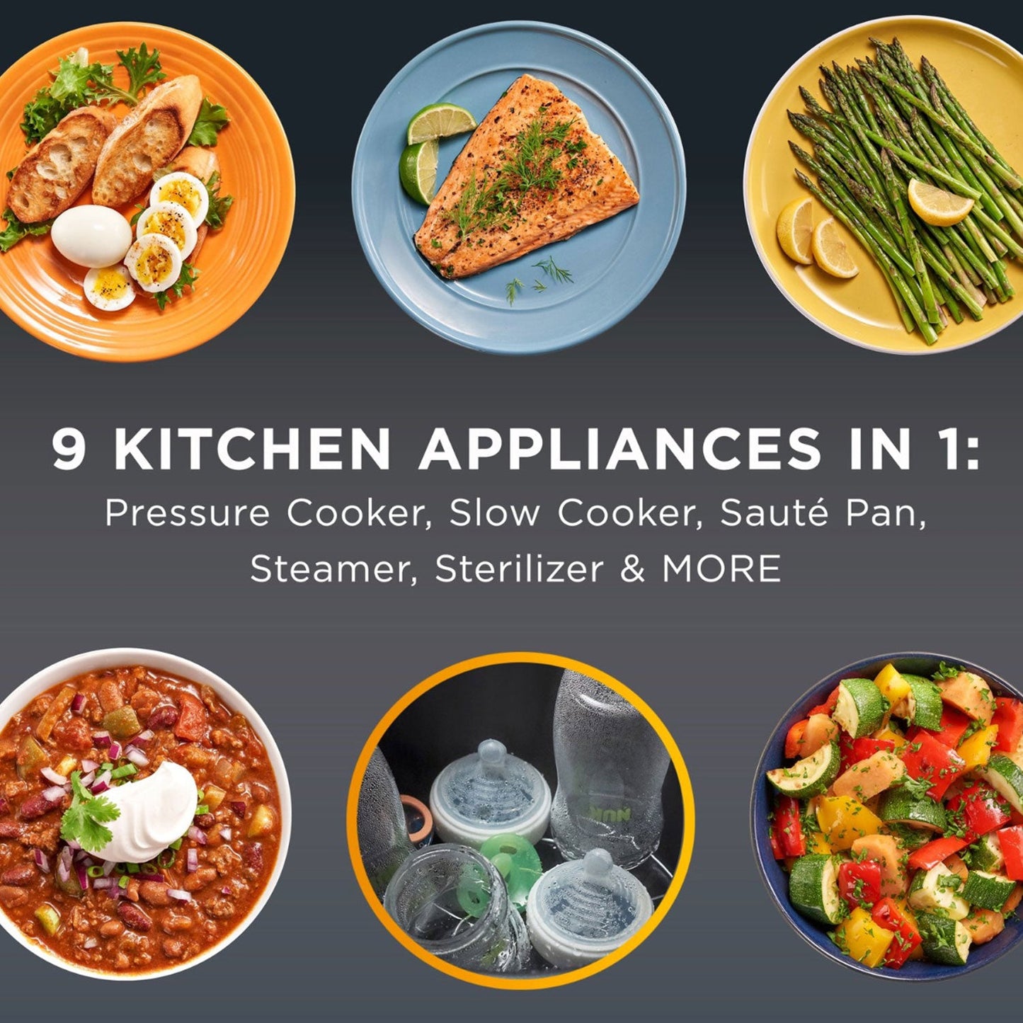 Crock-Pot Multi Function 10 Quart Express Home Food Cooker, Stainless Steel