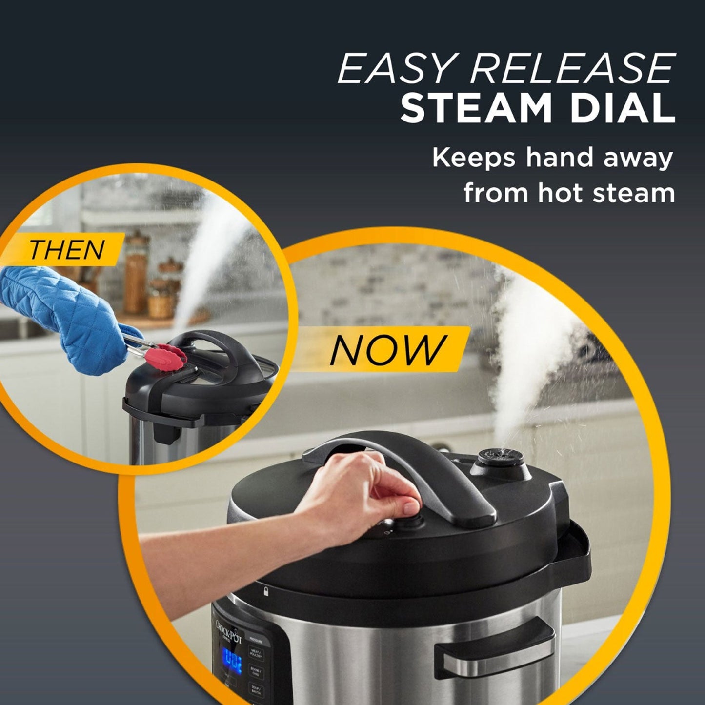 Crock-Pot Multi Function 10 Quart Express Home Food Cooker, Stainless Steel