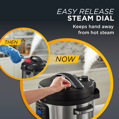 Crock-Pot Multi Function 10 Quart Express Home Food Cooker, Stainless Steel