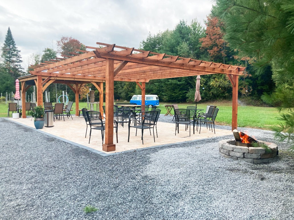 Outdoor Super Deck Redwood Pergola