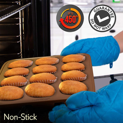 NutriChef Nonstick Cooking Kitchen Cookware Pots and Pans, 20 Piece Set, Bronze