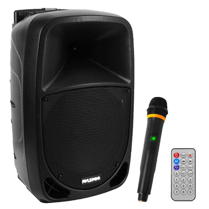 Pyle PSBT105A Bluetooth Portable Stereo Karaoke Speaker with Wireless Microphone