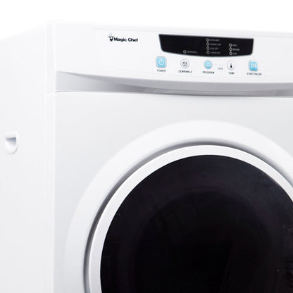 Magic Chef MCSDRY35W 3.5 Cubic Feet Compact Home Laundry Dryer Machine, White
