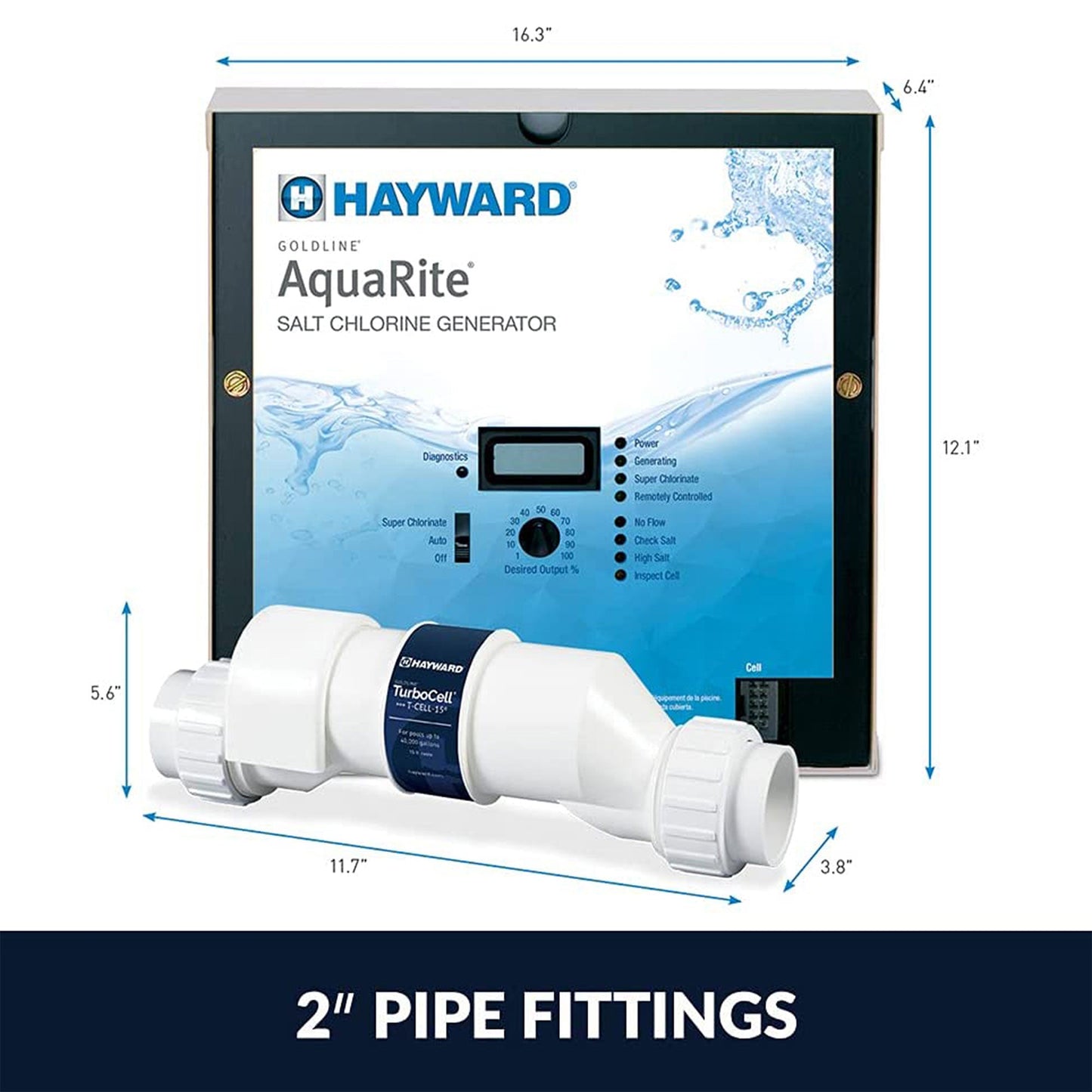 Hayward AquaRite Salt Chlorinator with TurboCell for 40K Gallon In Ground Pools