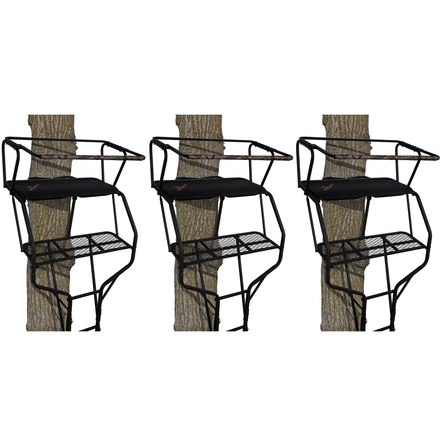 Big Game Guardian DXT Portable 2 Hunter Tree Ladder Stand, 18 Foot (3 Pack)