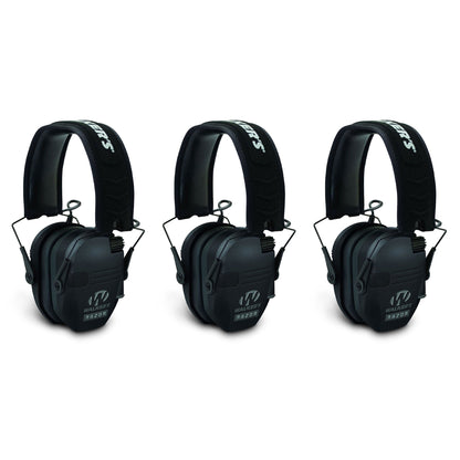 Walker's Razor Shooter Electronic Folding Hearing Protection Earmuffs (3 Pack)
