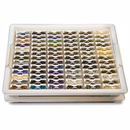 Elizabeth Ward Bead Storage Solutions 82 Piece Craft Supplies Organizer (2 Pack)