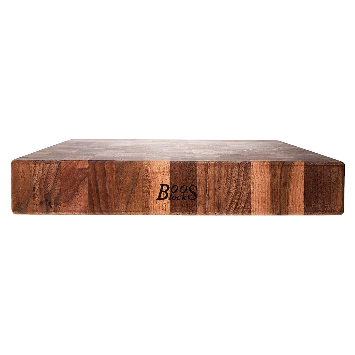 John Boos Large Walnut Wood End Grain Cutting Board for Kitchen, 18" x 18" x 3"