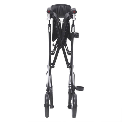 Drive Medical Nitro Elite CF Carbon Fiber Rollator Walker Chair w/ Brake, Black