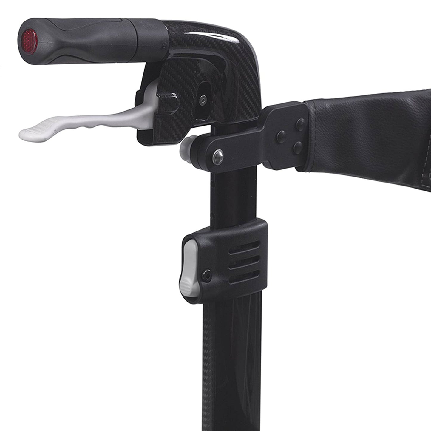 Drive Medical Nitro Elite CF Carbon Fiber Rollator Walker Chair w/ Brake, Black