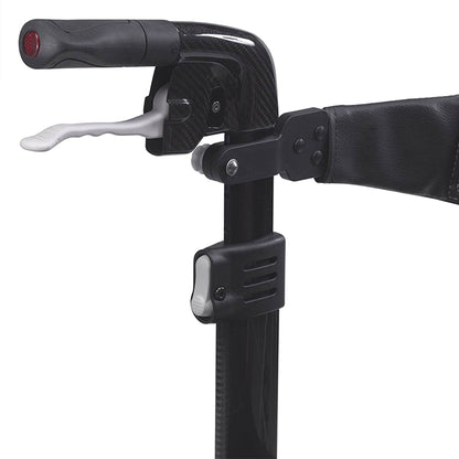 Drive Medical Nitro Elite CF Carbon Fiber Rollator Walker Chair w/ Brake, Black