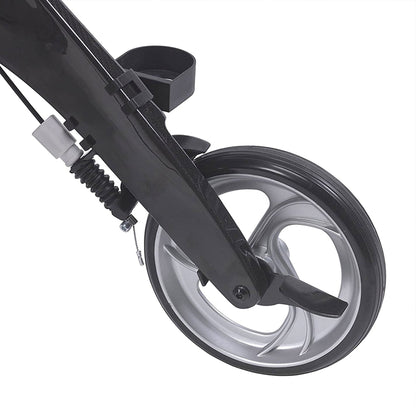 Drive Medical Nitro Elite CF Carbon Fiber Rollator Walker Chair w/ Brake, Black