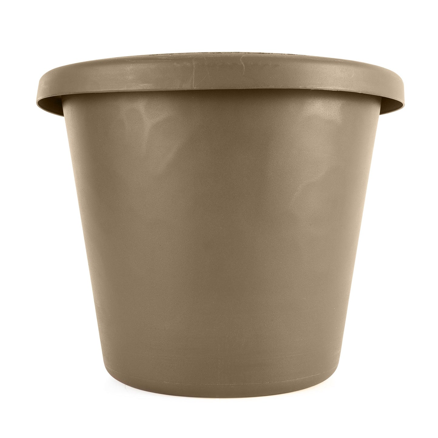 The HC Companies 16" Plastic Indoor Outdoor Classic Flower Pot Planter, Beige