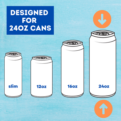 24oz Tallboy Neoprene Can Coolers