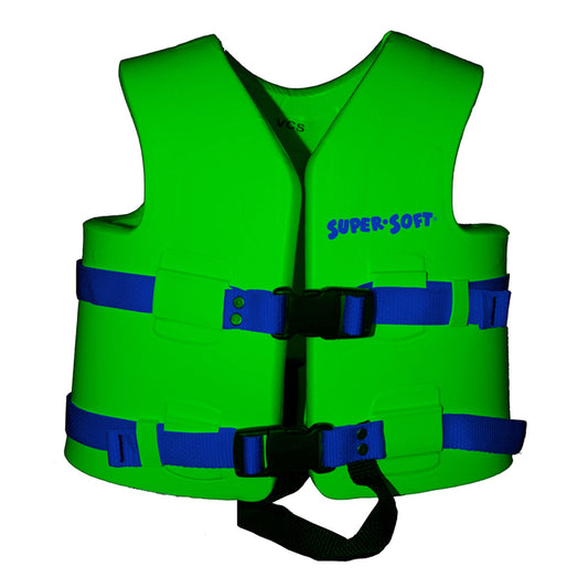 TRC Recreation Super Soft Child Life Jacket Swim Vest, Medium, Fierce Green