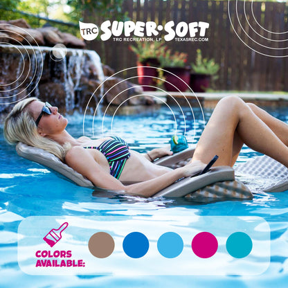 TRC Recreation Super Soft Adjustable Swimming Pool Lounge Recliner Float, Bronze