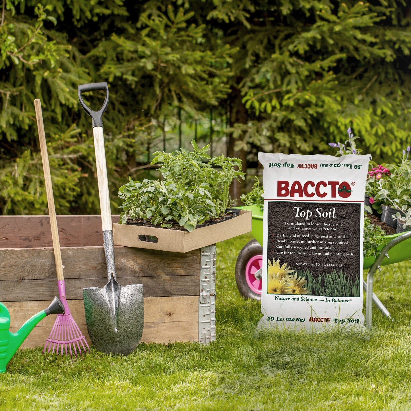 Michigan Peat Baccto Topsoil with Reed Sedge, Peat and Sand, 50 lbs, 8 Pack