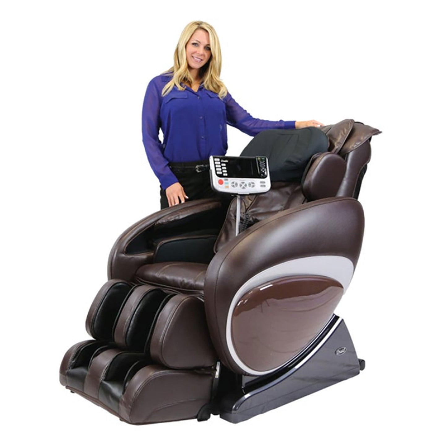 Osaki OS-4000T Zero Gravity Computer Body Scan Reclining Massage Chair, Brown
