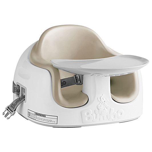 Bumbo Baby Toddler Adjustable 3-in-1 Booster Seat/High Chair and Tray, Taupe