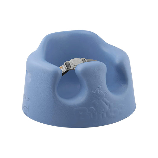 Bumbo Infant Floor Seat Baby Sit Up Chair with Adjustable Harness, Powder Blue
