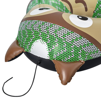 H2OGO! Snow 50 x 48" Oakley the Owl 1 Person Inflatable Winter Snow Tube Sled